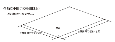 屋内小間　独立小間